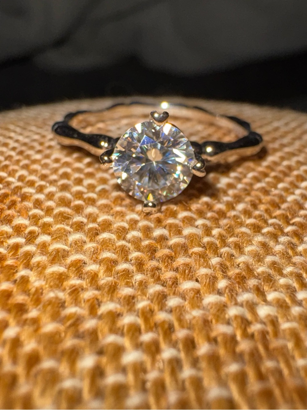 Solid Sterling Silver One Carat Round Solitaire Ring